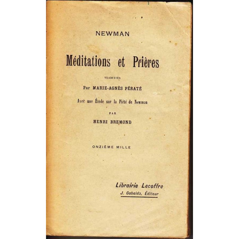 Méditations et Prières - Newman