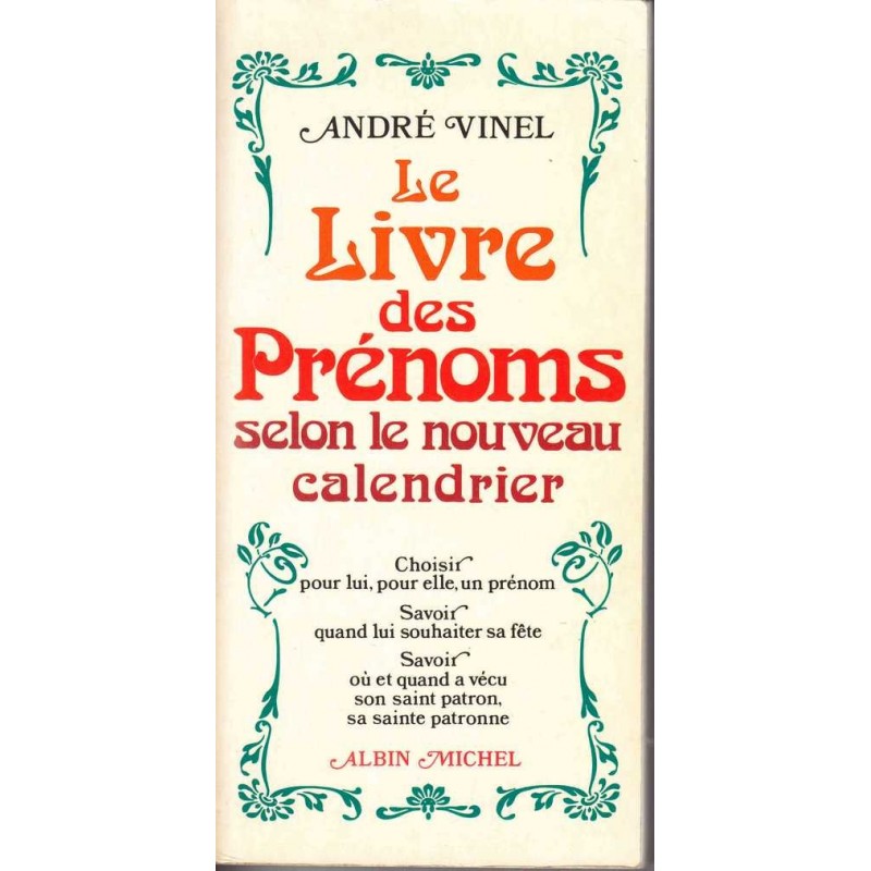 Le livre des prénoms - André Vinel