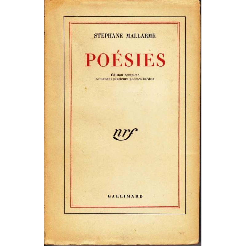 Poésies - Stéphane Mallarmé