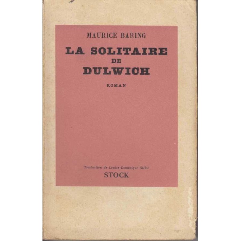 La solitaire de Dulwich - Maurice Baring