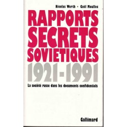 Rapports secrets soviétiques 1921-1991 - N.Werth/G.Moullec