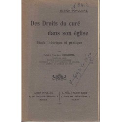 Des droits du curé dans son église - Lucien Crouzil