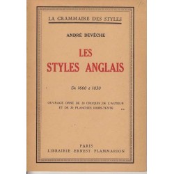 Les styles anglais de 1660 à 1830 - André Devèche