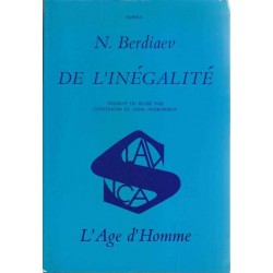 De l'inégalité - Nicolas Berdiaev