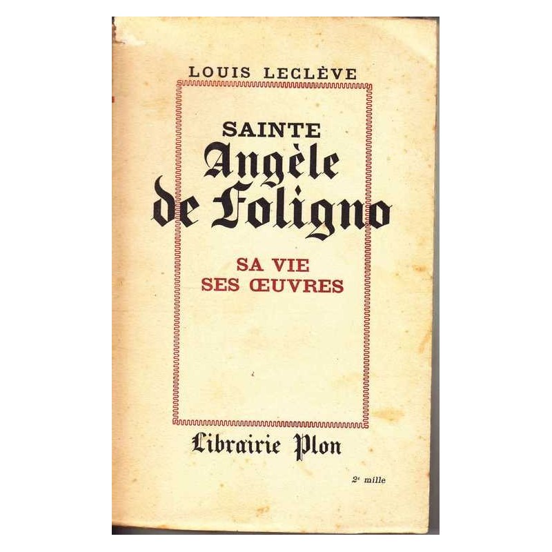 Sainte Angèle de Foligno - Louis Leclève