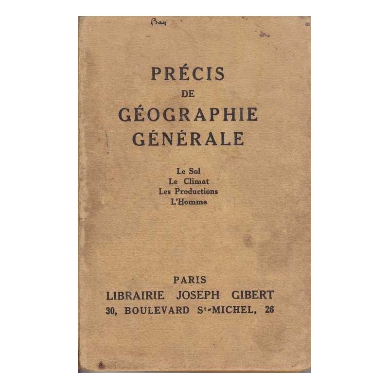 Précis de géographie générale - A. Albitreccia