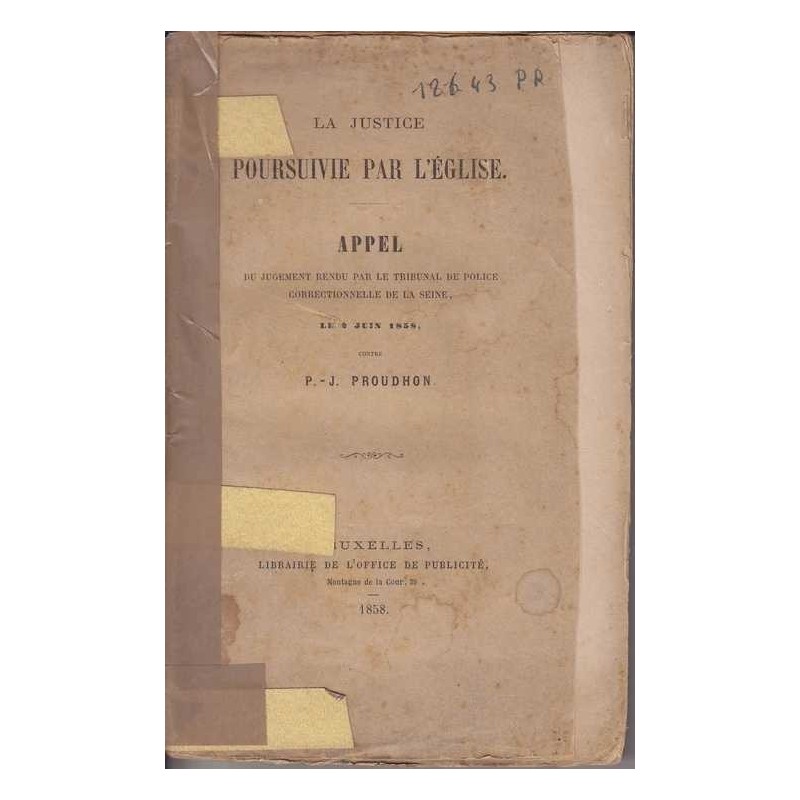 La justice poursuivie par l'Eglise