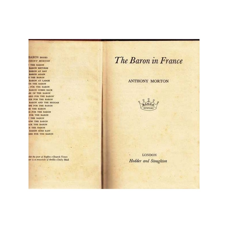 The Baron in France - Anthony Morton