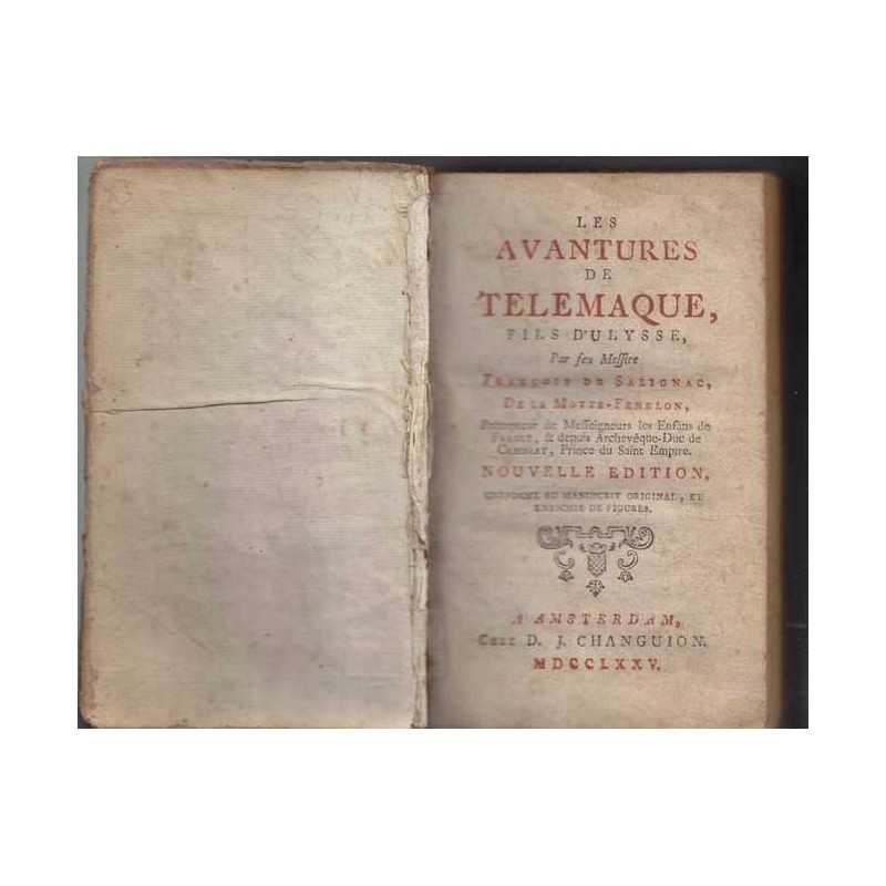 Les avantures de Télémaque, fils d'Ulysse - Fénelon
