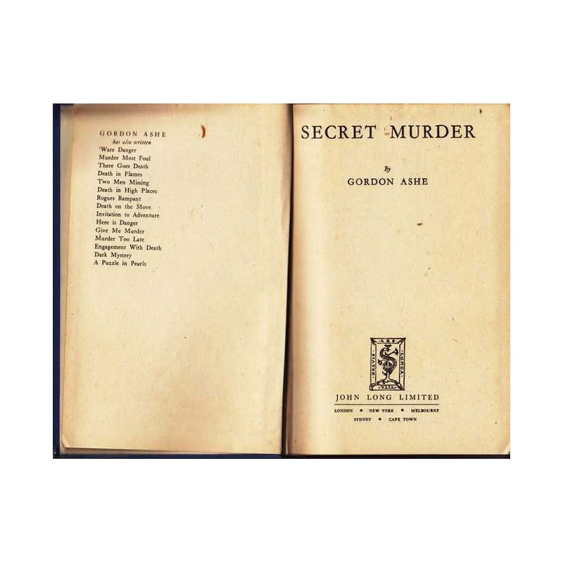 Secret murder - Gordon Ashe (John Creasy)