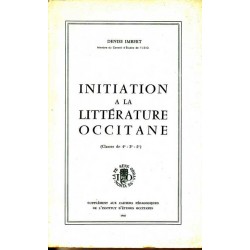 Initiation à la littérature occitane - Denise Imbert
