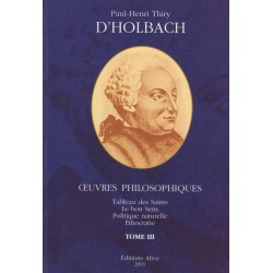 Oeuvres philosophiques tome 3 - P-H D'Holbach