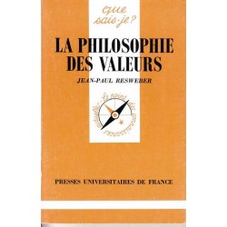 La philosophie des valeurs- Jean-Paul Resweber