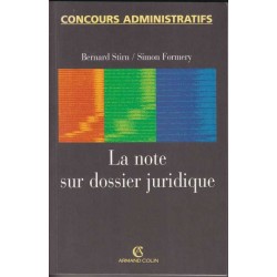 La note sur dossier juridique - B. Stirn/ S. Formery