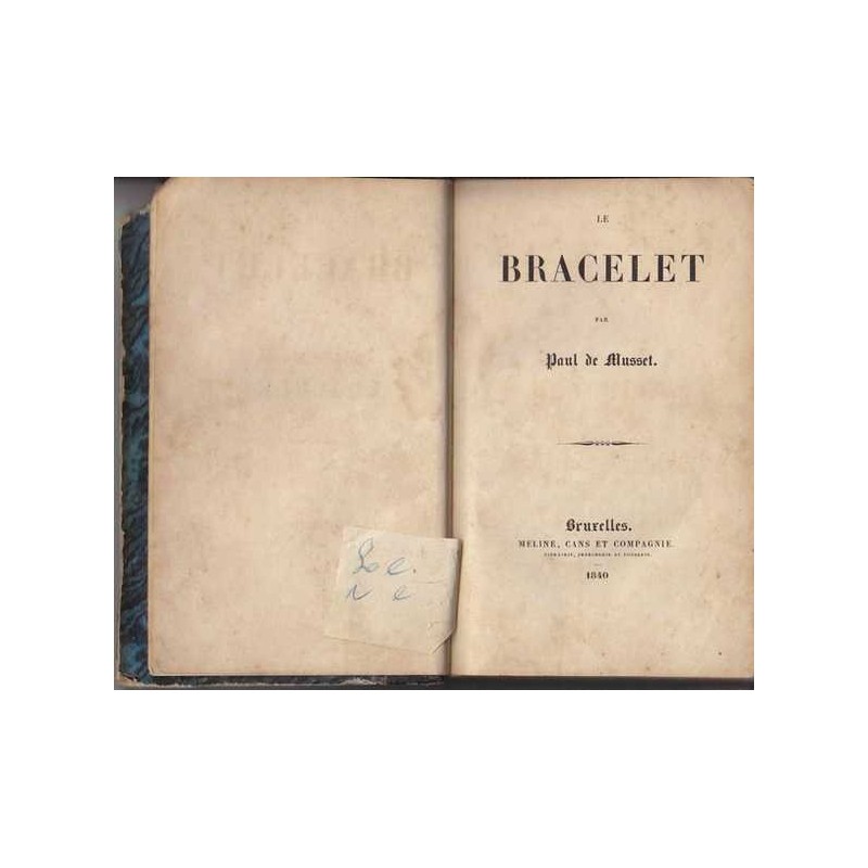 Le bracelet - Paul de Musset