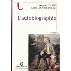 L'autobiographie - Jacques Lecarme/E. Lecarme-Tabone