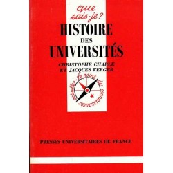 Histoire des universités - Christophe Charle/Jacques Verger