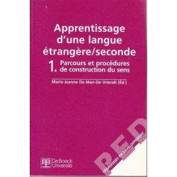 Apprentissage d'une langue étrangère/seconde 1