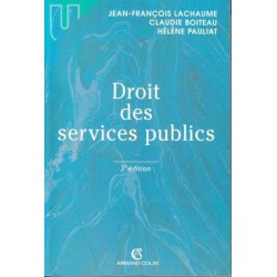 Droit des services publics - Jean-François Lachaume