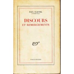 Discours et remerciements -...